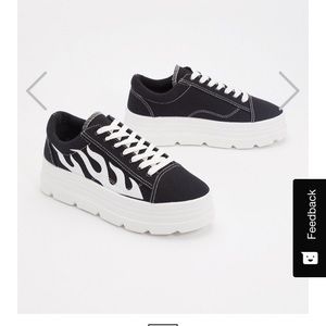 Flame platform sneakers